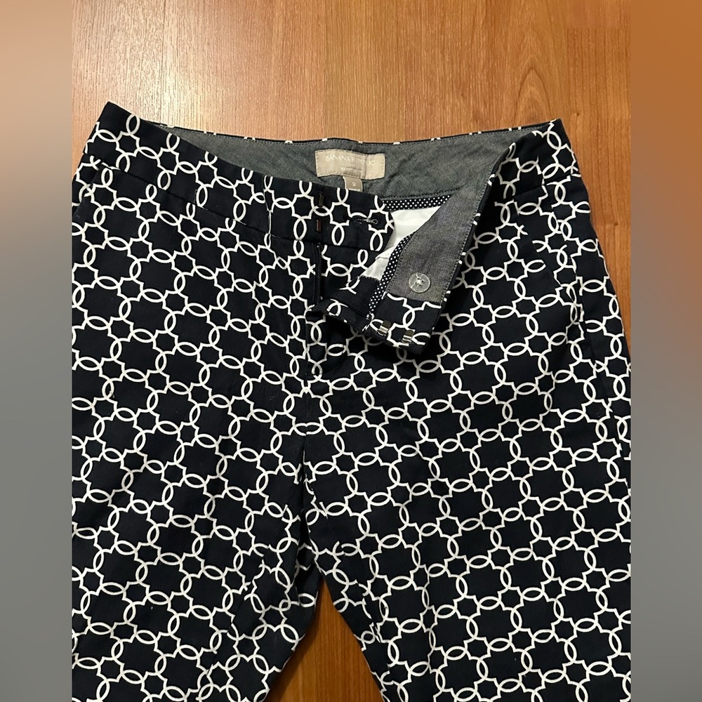 Crop pattern dress pants